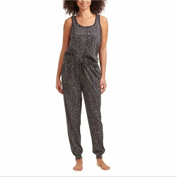 Karen Neuburger 3-Piece Lounge / PJ Set Gray spotted Small - Picture 3 of 5